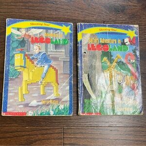 2 Paperback Used Book: Adventure in Legoland by Carol Matas